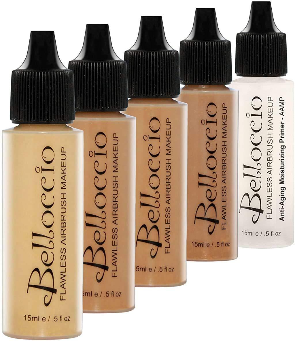 COCOA Color Shade Belloccio Professional Airbrush Makeup Foundation, 1/2 oz.