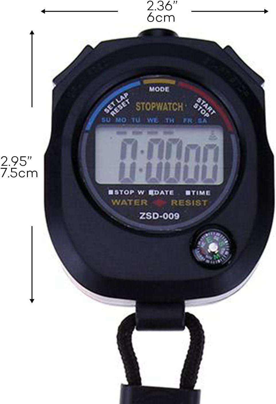 Multi-Function Electronic Digital Sport Stopwatch Timer, Large Display With  Date Time And Alarm Function,Suitable For Sports Coaches Fitness Coaches