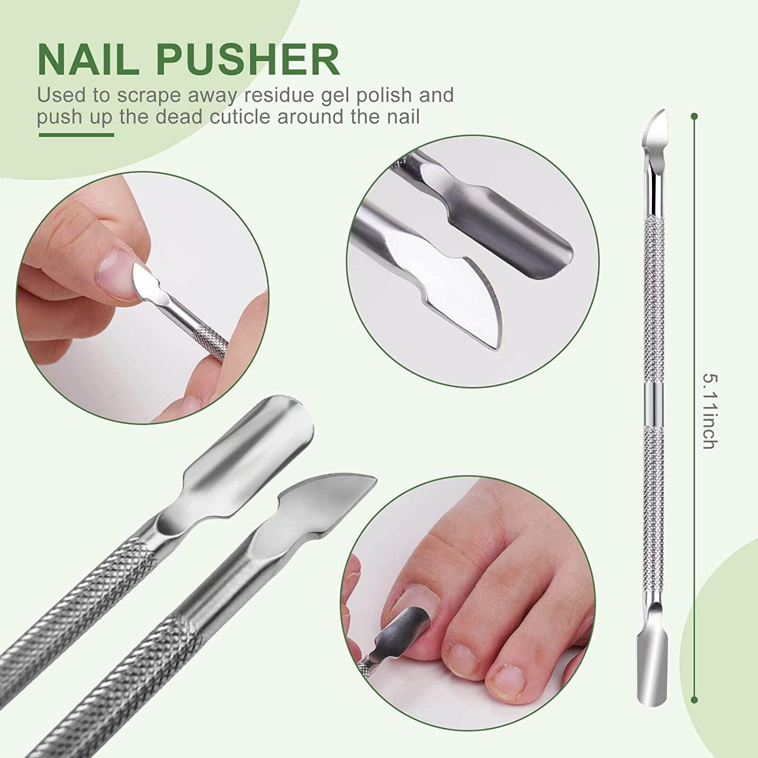 Square banner with different manicure tools drawn Vector Image