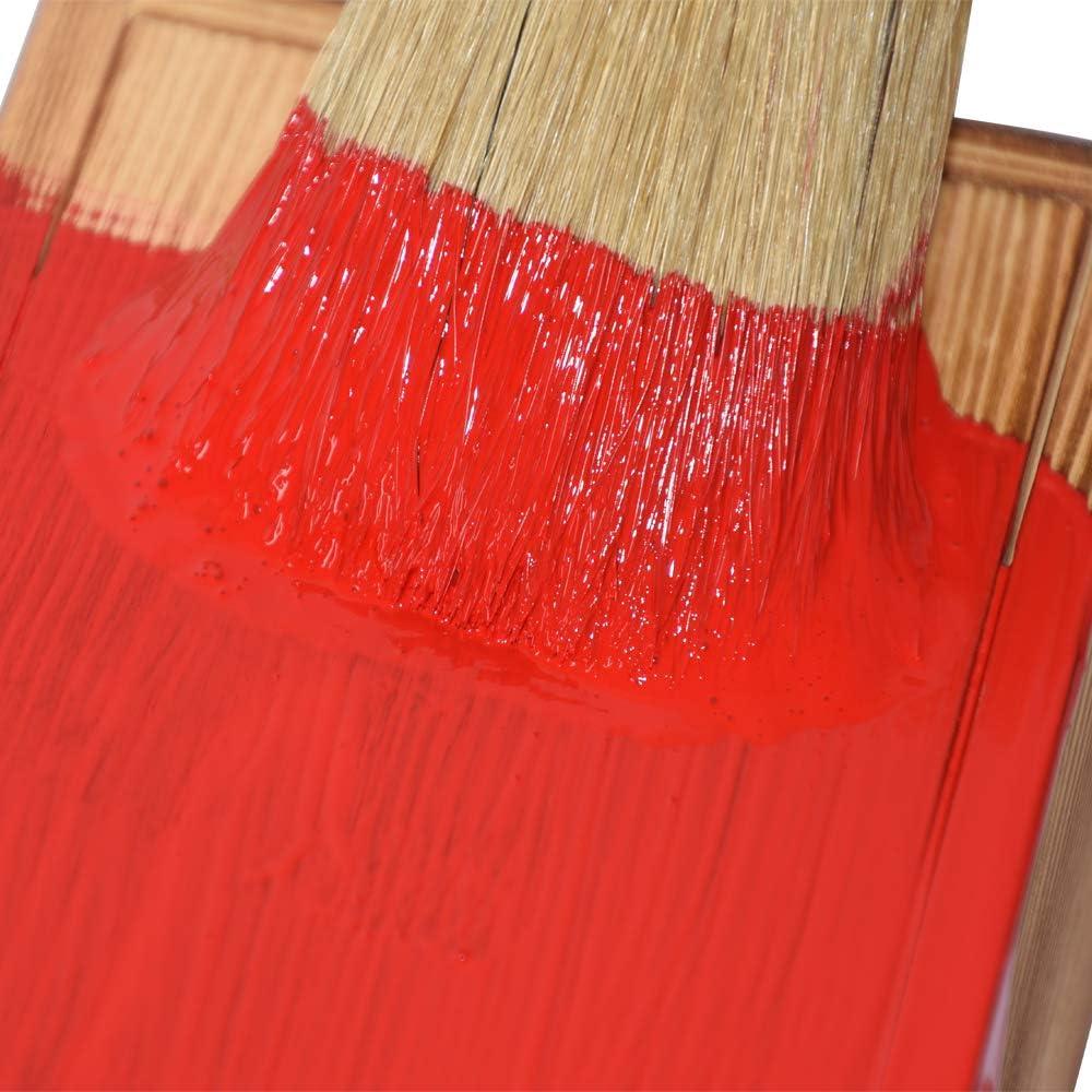 Chopand 2 Round Chalk Paint Brush for Wood Projects