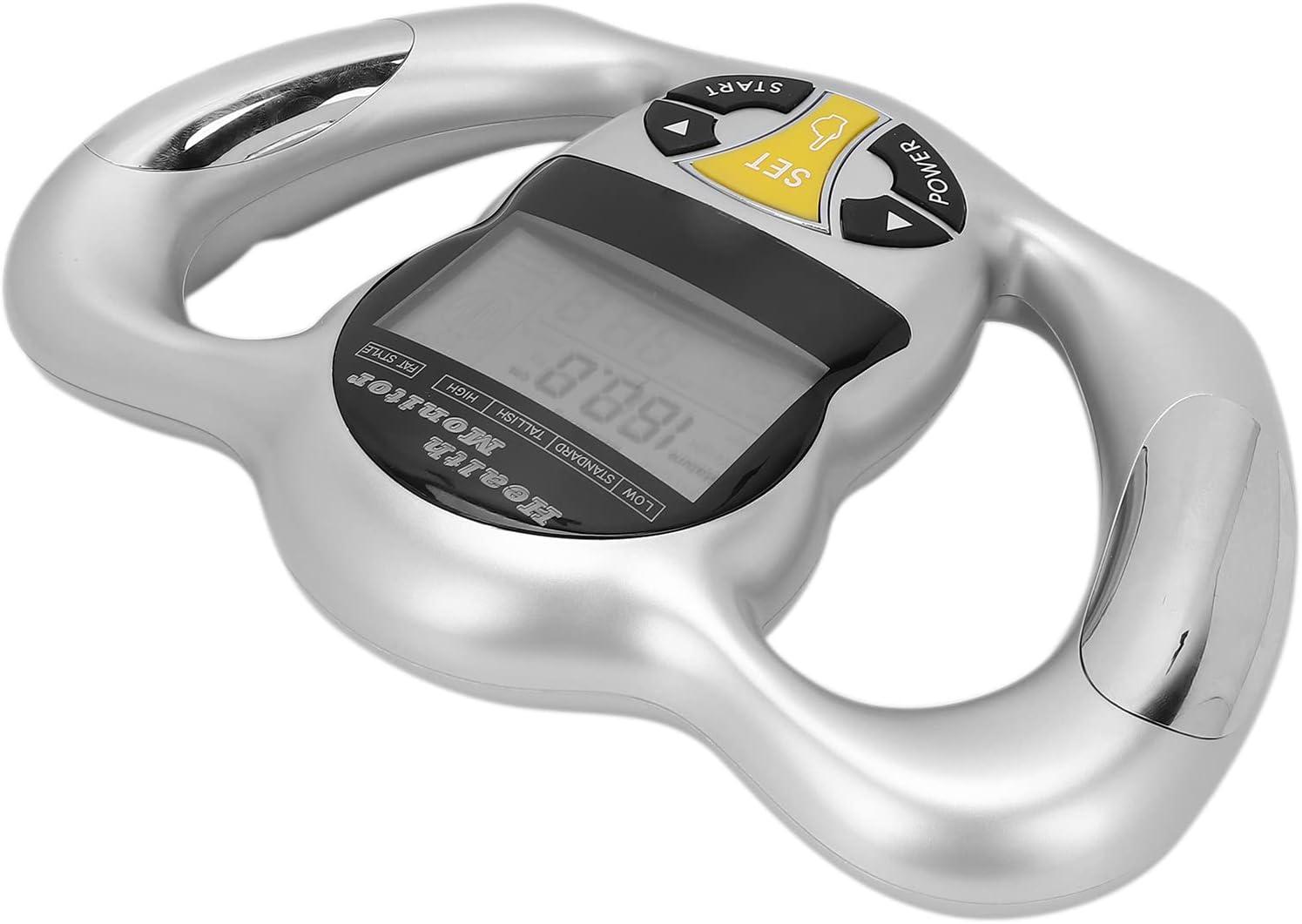 Qiilu Spptty Handheld Body Fat Measuring Instrument BMI Meter Fat Analyzer Monitor Measure Device,Body Fat Measuring Instrument,Fat Analyzer