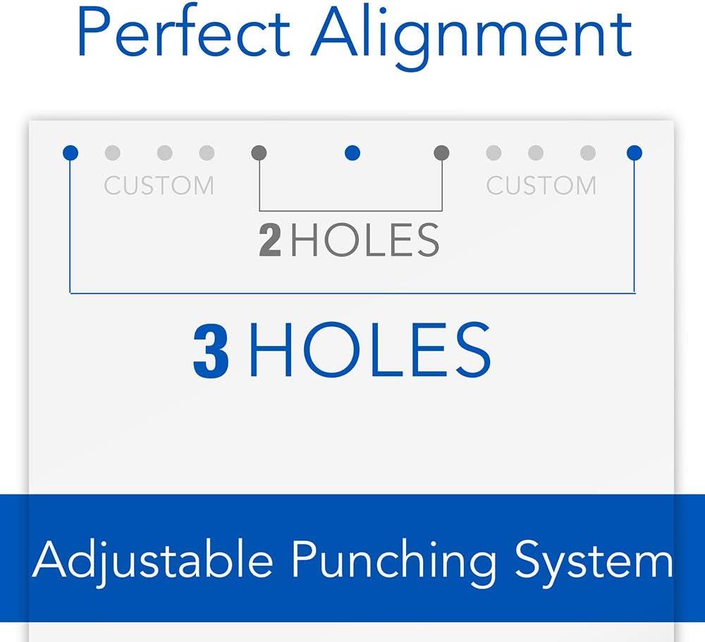  Swingline 3 Hole Punch, 2- 3 Hole Adjustable Desktop