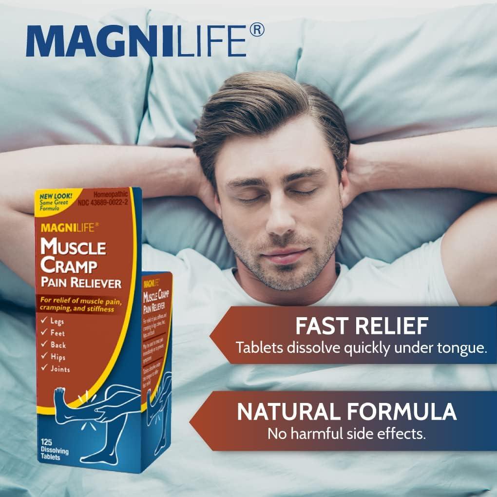 MagniLife Leg & Back Pain Relief, Fast-Acting for Sciatica Pain, Naturally  Soothe Burning, Tingling and Stabbing Pains - 125 Tablets