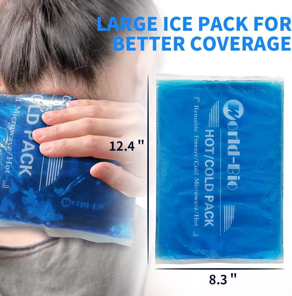 Extra Large Gel Ice Packs for Injuries Reusable Gel Cold Compress