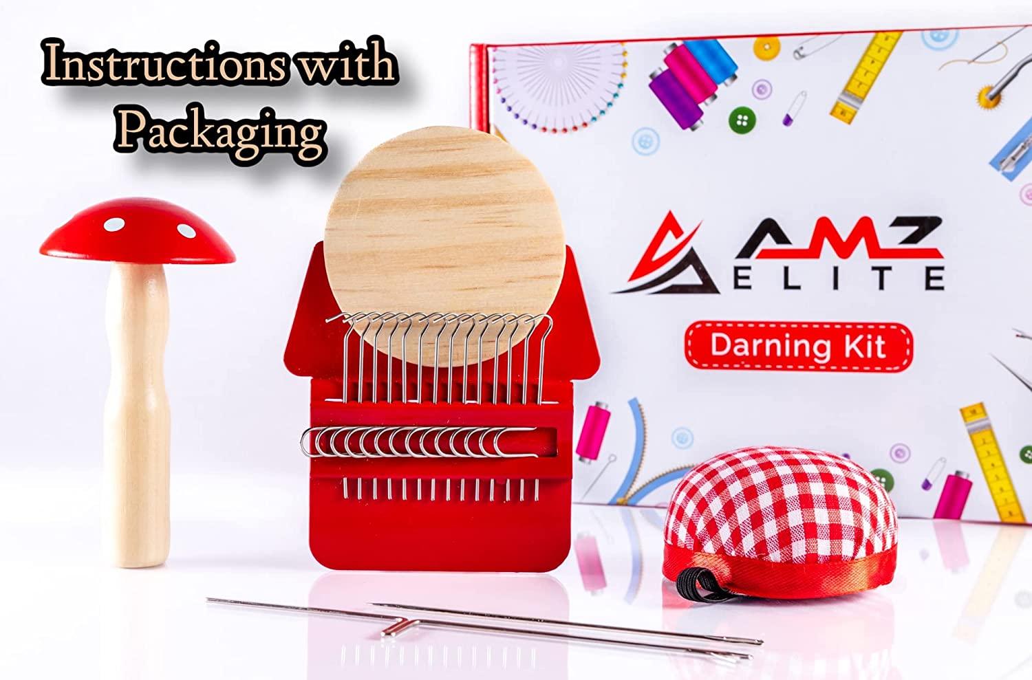 Darning Kit Egg Sewing Tool Set Wood Darning Socks Clothes Darning