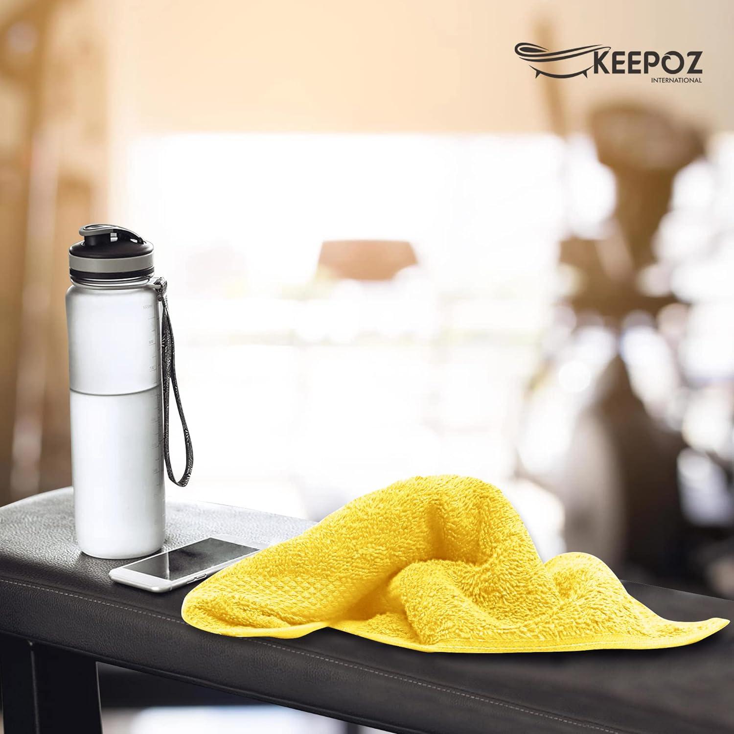 KEEPOZ Kitchen Towels, 15 x 25 Inches, 100% Ring Spun Cotton Super