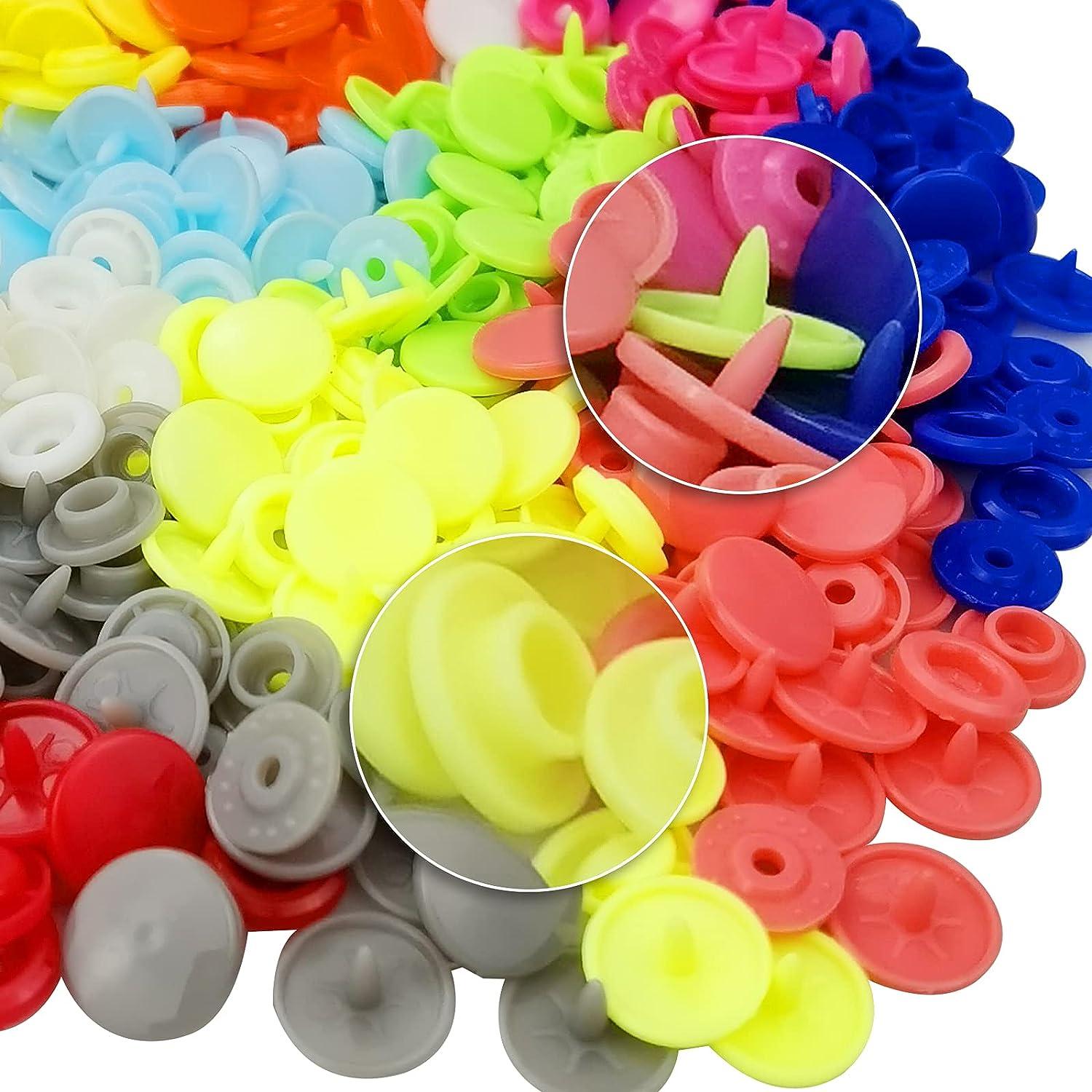 TmppDeco Plastic Snaps with Snap Pliers 460 Sets 24-Colors Snap Buttons for  Sewing Snap Fasteners Kit for Sewing Clothing Crafting