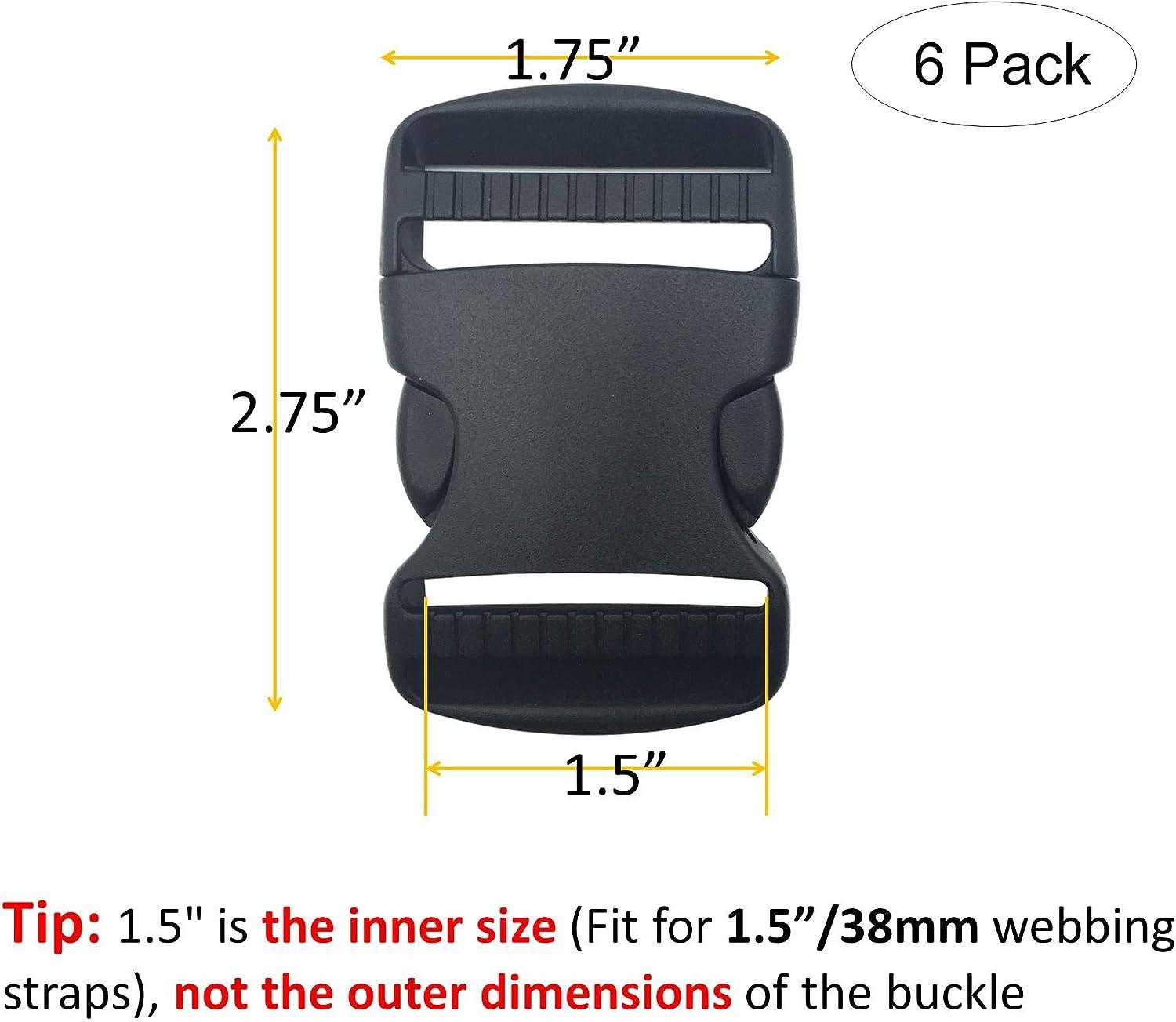38mm Dual Adjustable Plastic Side Release Buckle - China Plastic Buckle and  Plastic Belt Buckle price