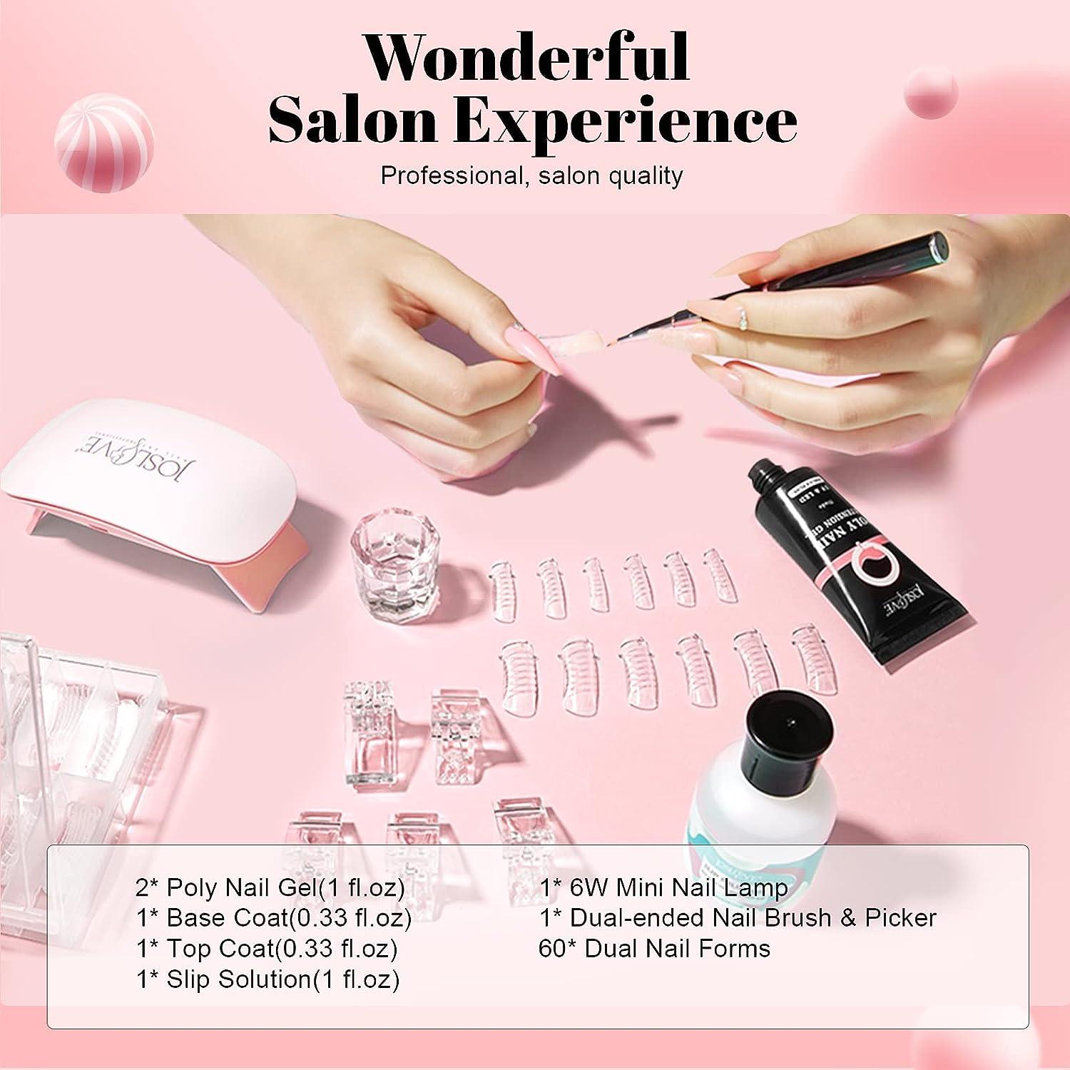 Buy AZUREBEAUTY Poly Nail Gel Kit - 30ml/4pcs Gel Poly Nail Enhancement  Builder Gel Nail Extension Poly Nail Gel Trial Kit for Starter and  Professional Nail Technician All-in-One Kit Online at desertcartINDIA