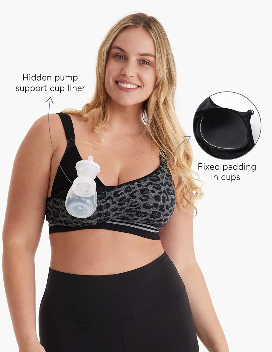 Pumping Bra Hands Free, Adjustable Breast Pump Bra And Nursing Bra All In  One, All Day Wear For Most Breast Pumps