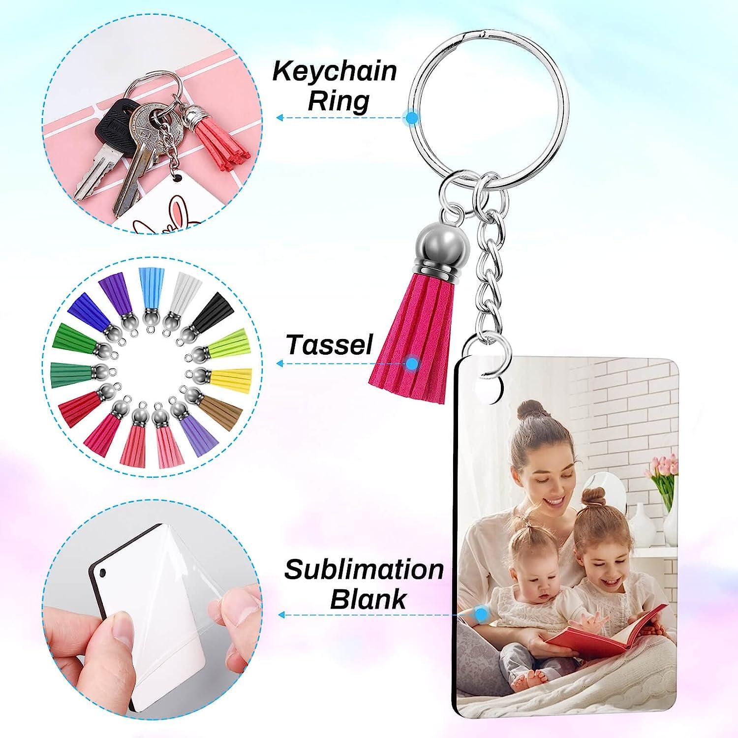 Buy Sublimation Keychain Blanks Bulk, OLSUNOR 152pcs Sublimation Blanks  Products for Heat Transfer, Key rings, Tassels, Swivel Clasps, Jump Rings,  Pliers, Gift Box, DIY Sublimation Key Chains for Crafts Online at  desertcartKUWAIT