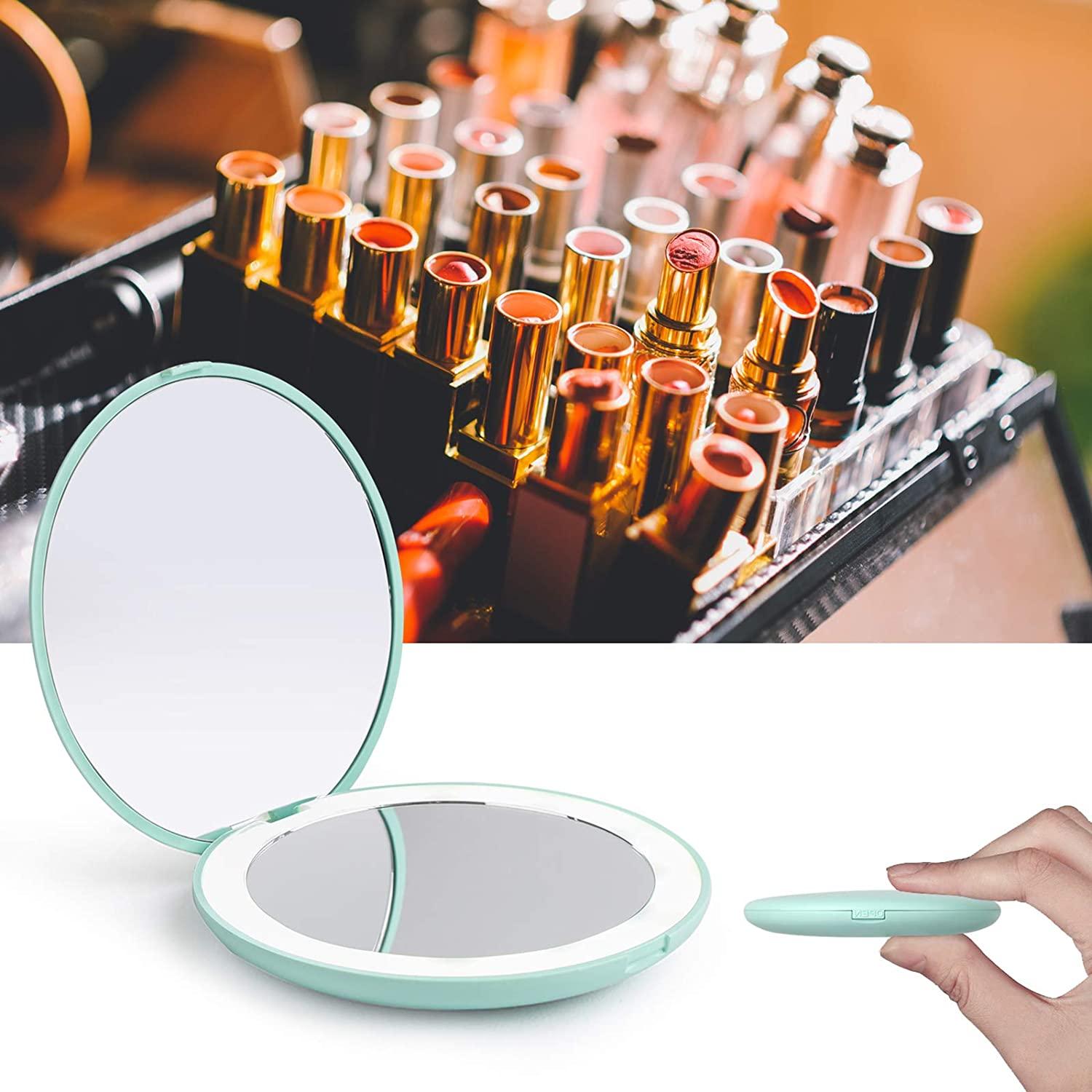 Foldable Makeup Mirror, Mini Portable Makeup Mirror, Handheld