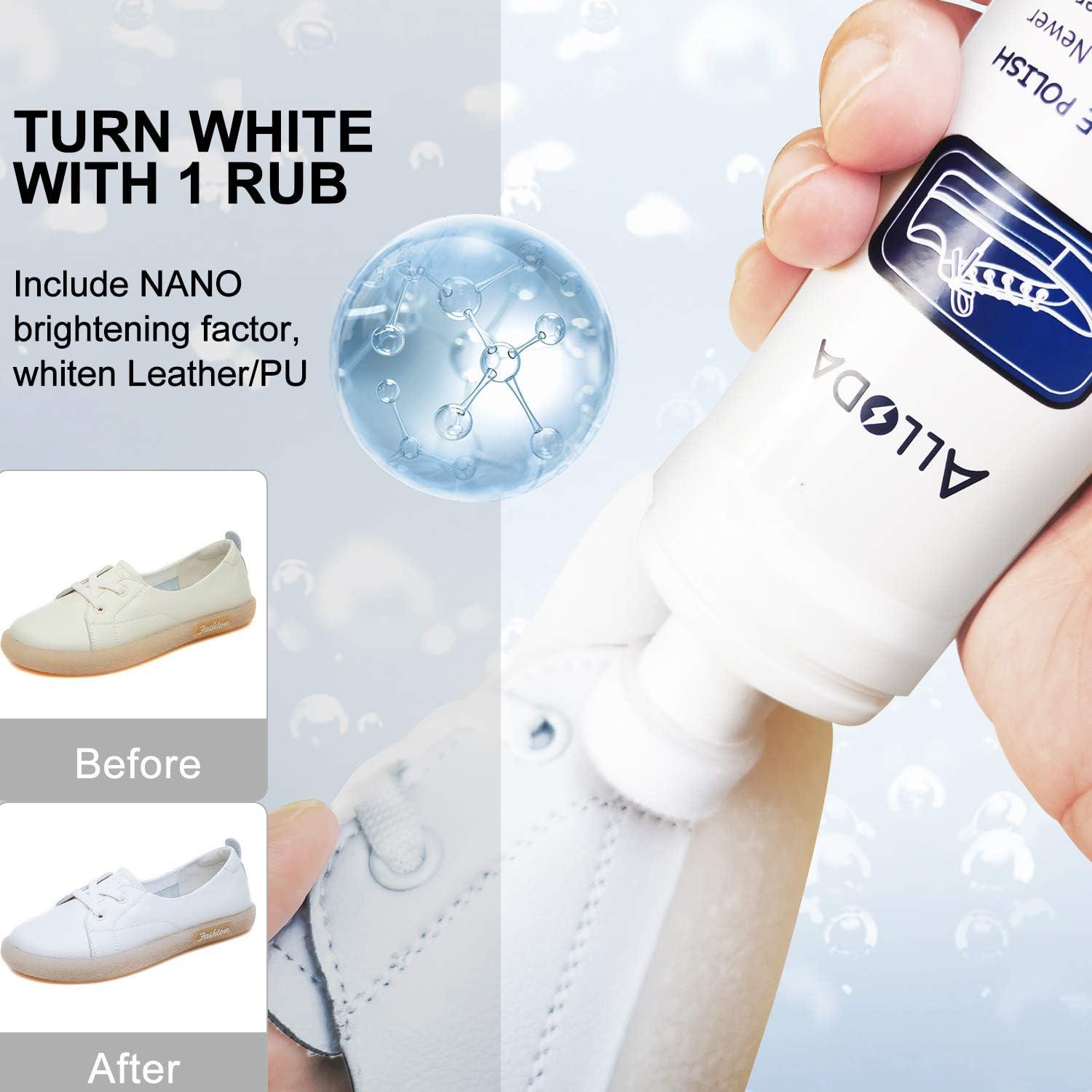 Alloda Shoe Cleaner+Shoe whitener, Sneaker Cleaner, Brush-Shoe Cleaning  Kit, (clear)