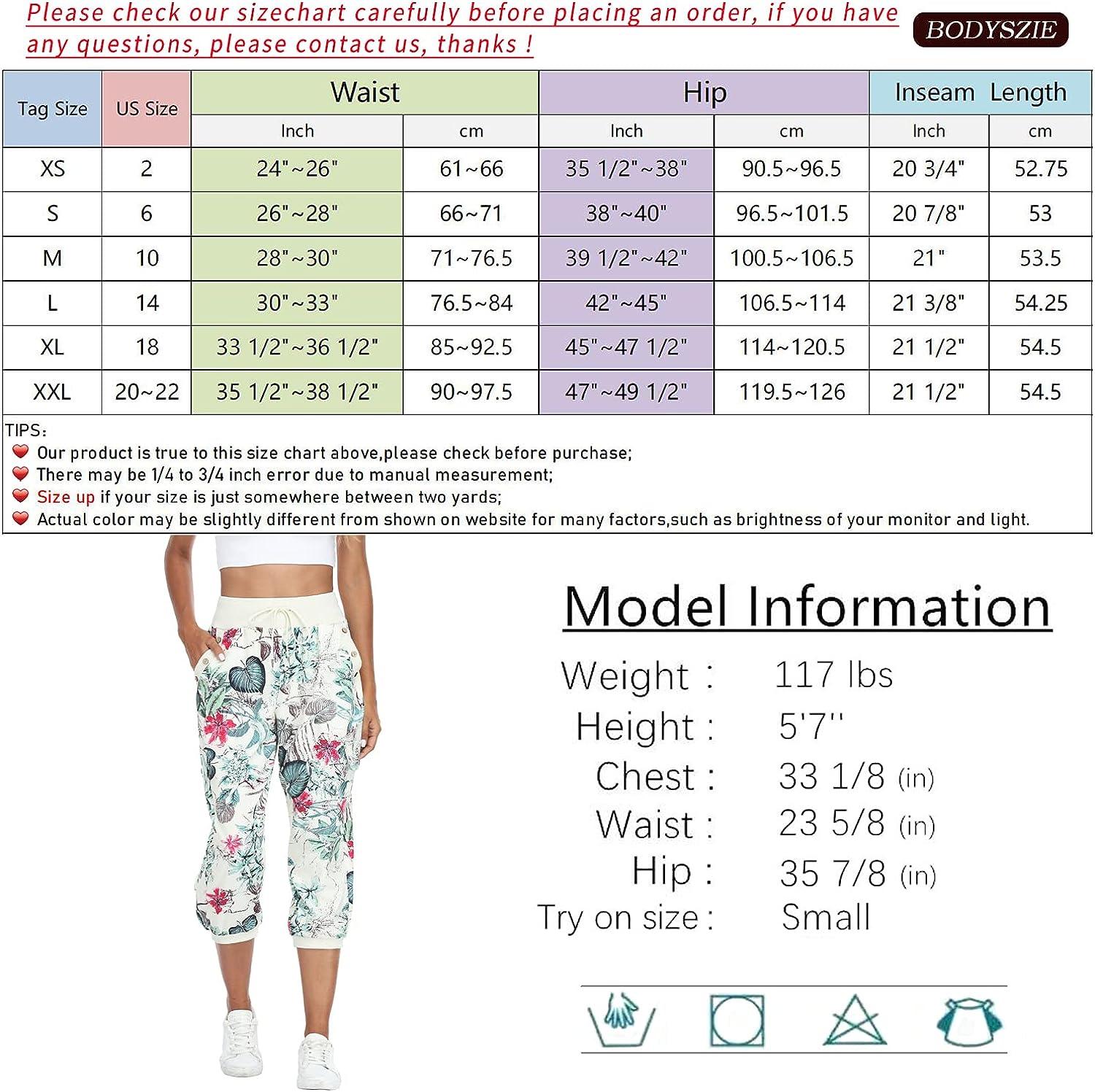  MISS MOLY Women's Loose Cropped Capris Cargo Joggers