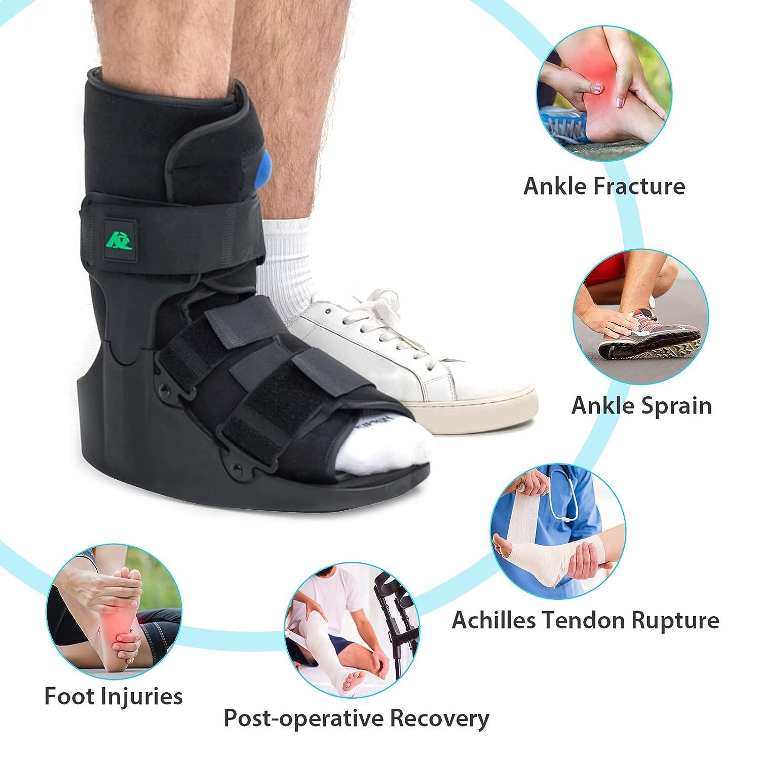 Walking Boot for Plantar Fasciitis, Orthopedic Ankle, Leg & Foot Recovery,  Ideal for Sprains & Fractures, Metatarsal & Stress Fractures, Achillies