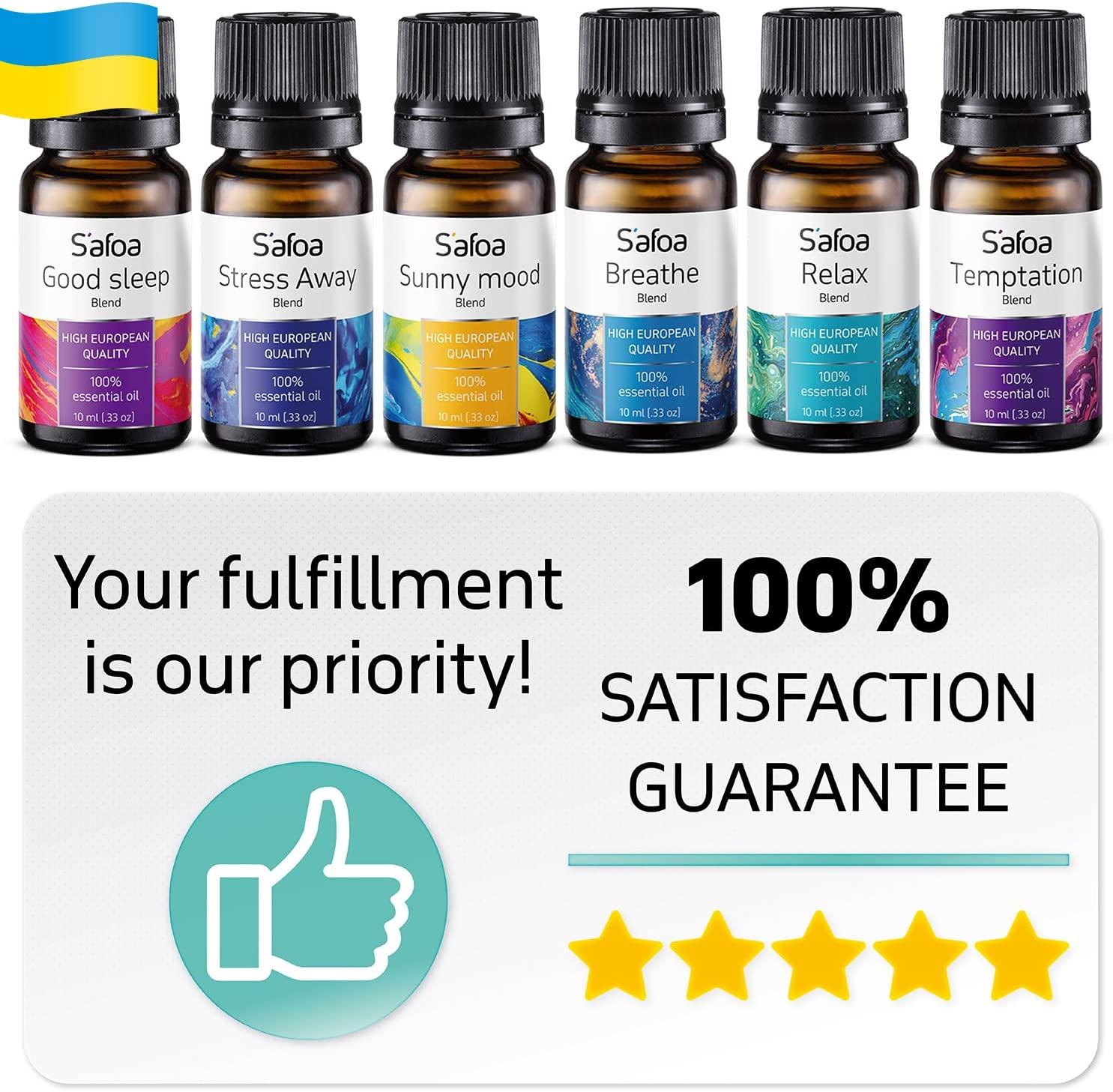 Top 6 Blends Essential Oils Set - Essential Oils Blends for Diffuser -  Aromatherapy Blends Oils for Sleep, Mood, Breathe, Love, Feel Good, Stress  Relief