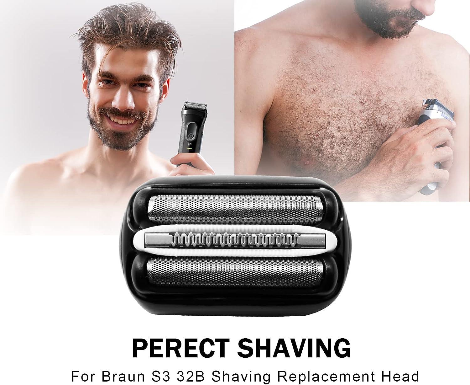 32B S3 Electric Replacement Shaver Head Accessories for Braun Series3 Shaving  Razor Head, Suitable for Braun S3 3040s 3000s 3050cc 3010s 3070cc 3080s  3090s 310s 3020s 330s 370cc-4 380s-4, 3090cc Etc.