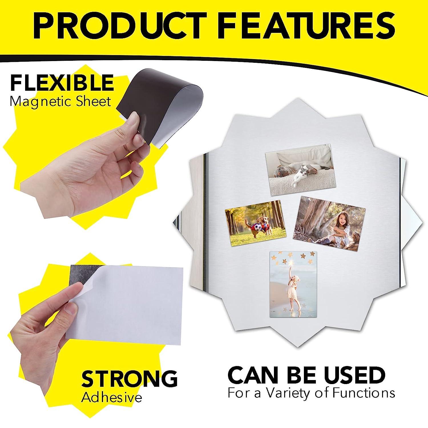 Flexible A4 Magnetic Sheet Sticker, Non-Stick/Self-Adhesive,Thick