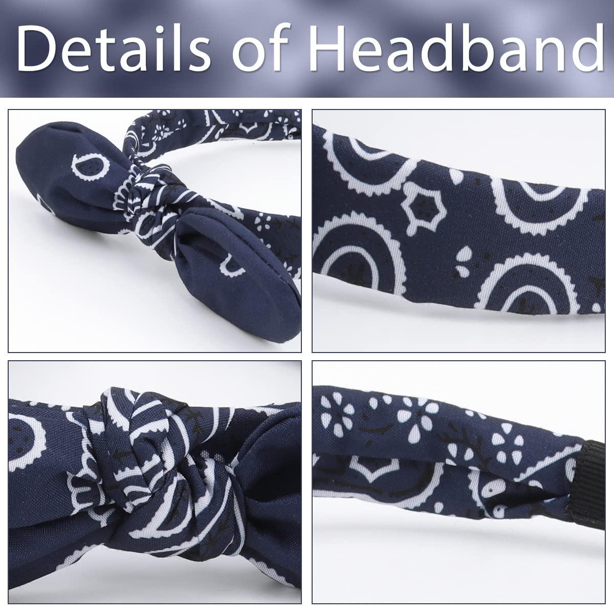  TOBATOBA Bow Headbands for Women, Knotted Headband