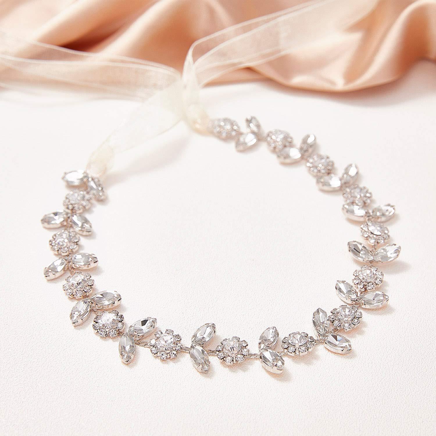Sparkling Crystal Bridal Headband With Silver Rhinestones Luxurious Heavy  Bridal Necklace Set For Women AL9818 From Allloves, $45.21