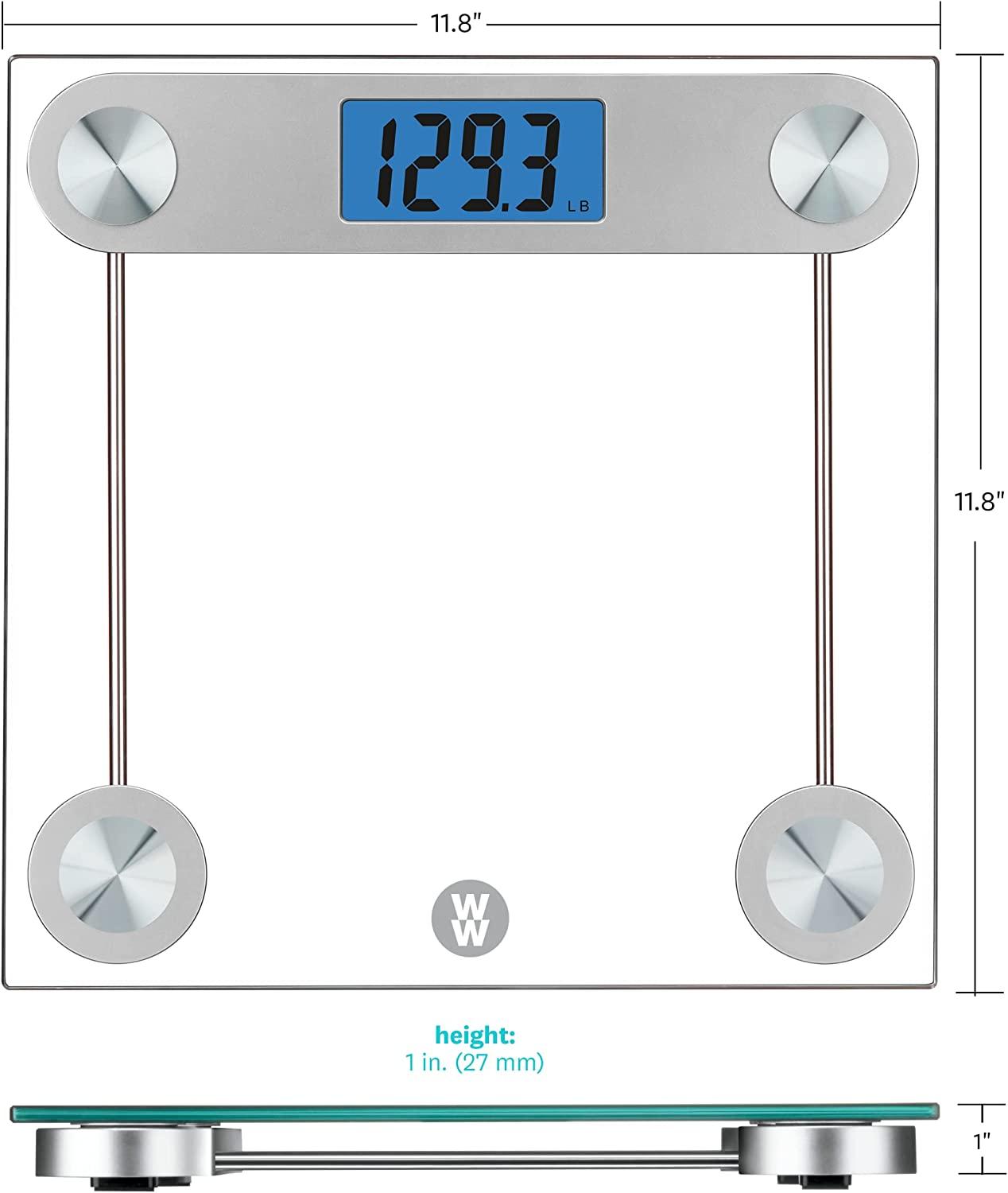 Weight Watchers Glass Digital Bathroom Scale