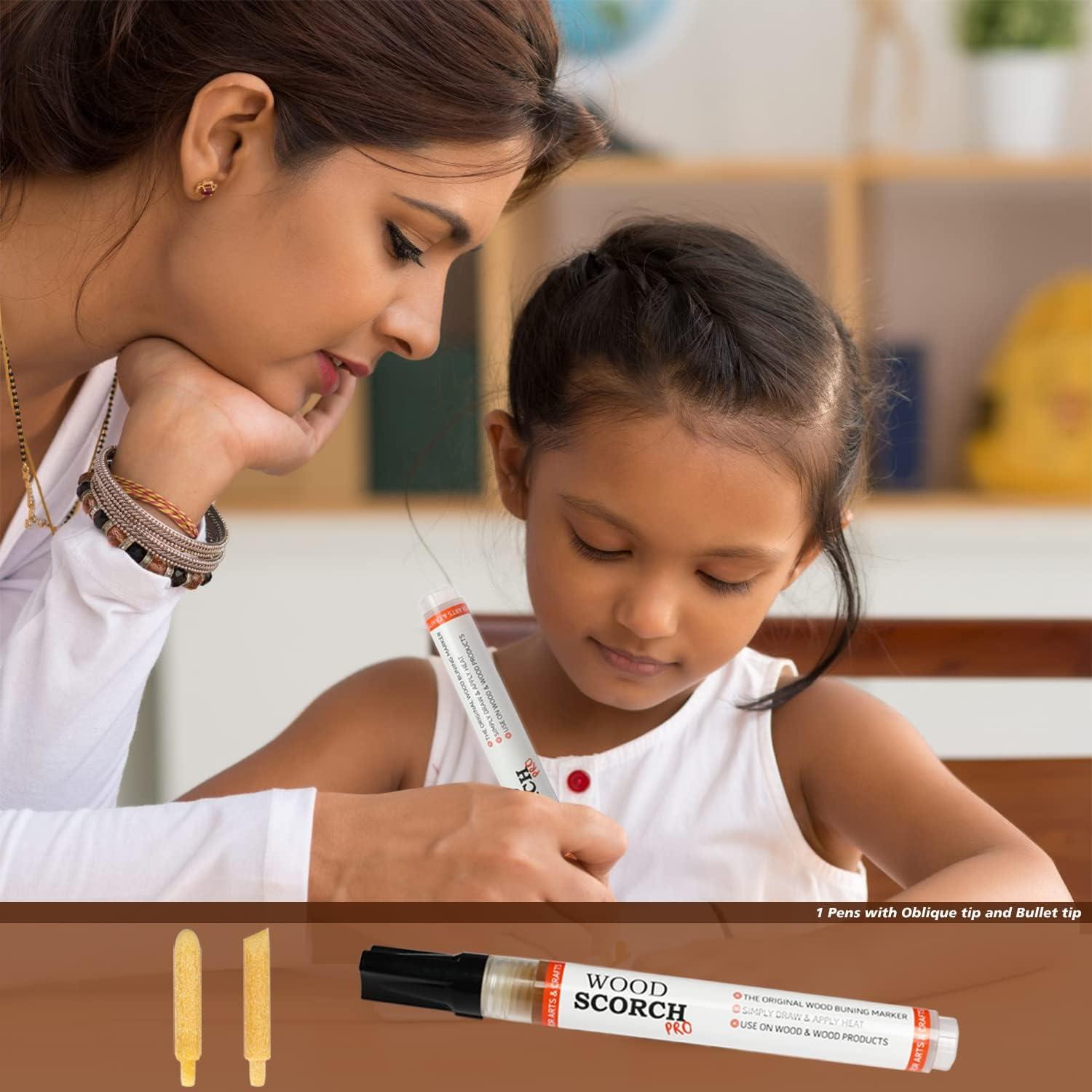 How to use a wood-burning marker - A girl and a glue gun