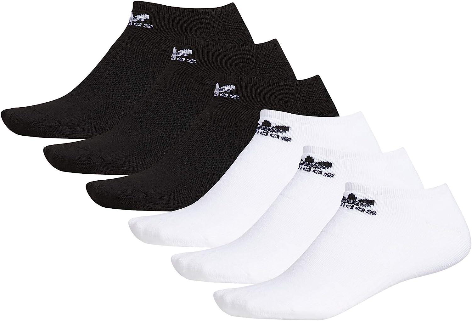 Trefoil No-Show Socks 6 pairs - White, unisex Lifestyle
