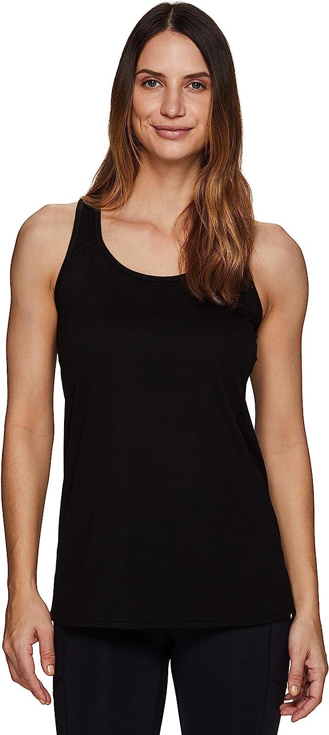 RBX Active Women's Plus Size Yoga V-Neck Soft Jersey Tee