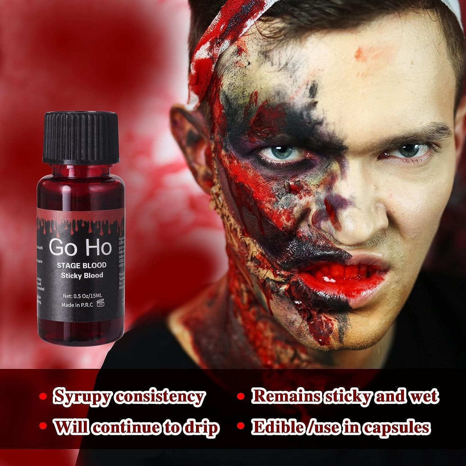 Go Ho Liquid Latex SFX Makeup(1 oz),Halloween Monster Zombie