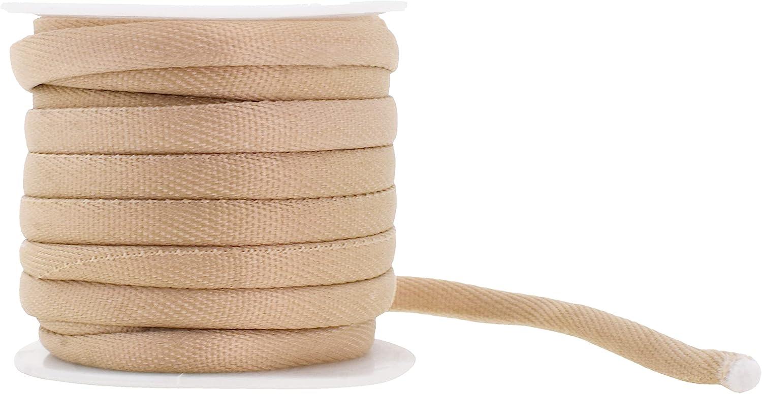 Woven Cotton Cloth Filler Rope Decorative Upholstery Rope (20m, 8mm)
