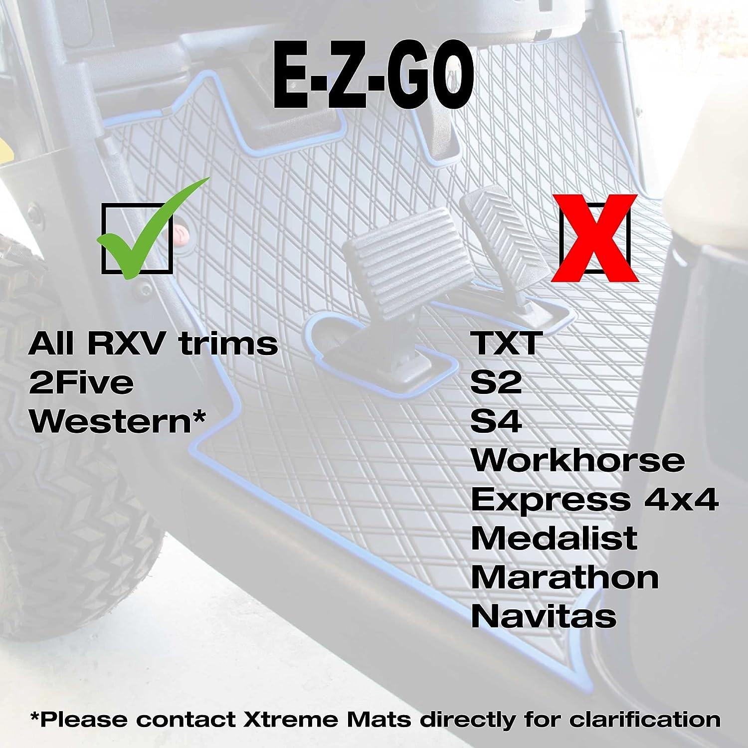 Xtreme Mats Yamaha Drive2 Golf Cart Mat Full Coverage Golf Cart Floor