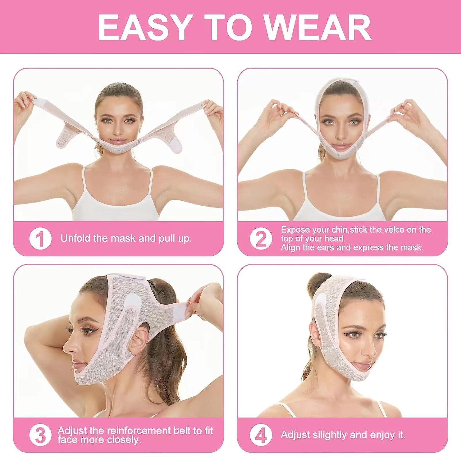 Double Chin Reducer,Face Slimming Strap,V line Lifting Mask