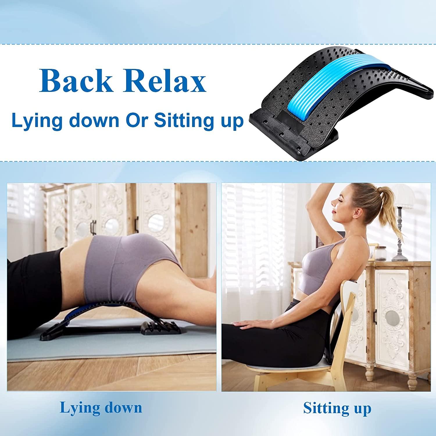 Back Massager Stretcher Lower and Upper Back Pain Relief Massage Tools  Lumbar AS