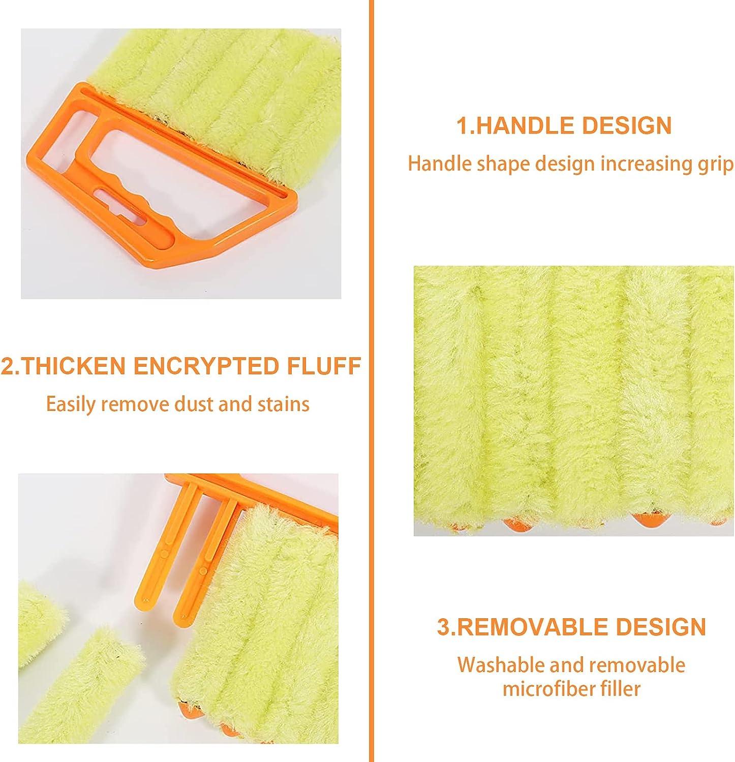 2PCS Blinds Cleaning Brush, Detachable & Washable Blind Cleaner