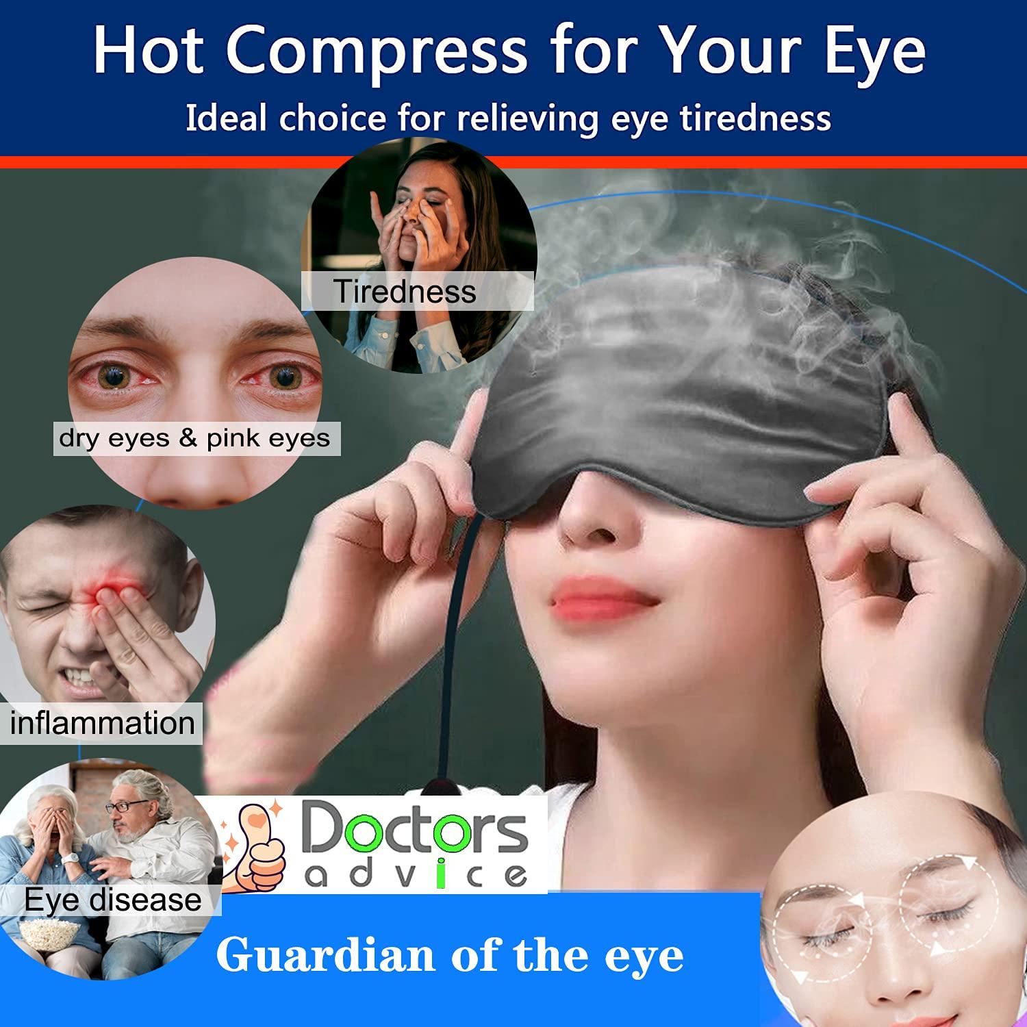 Warming Eye Compress Dry Eye Syndrome Hot Compress for Styes - Dry