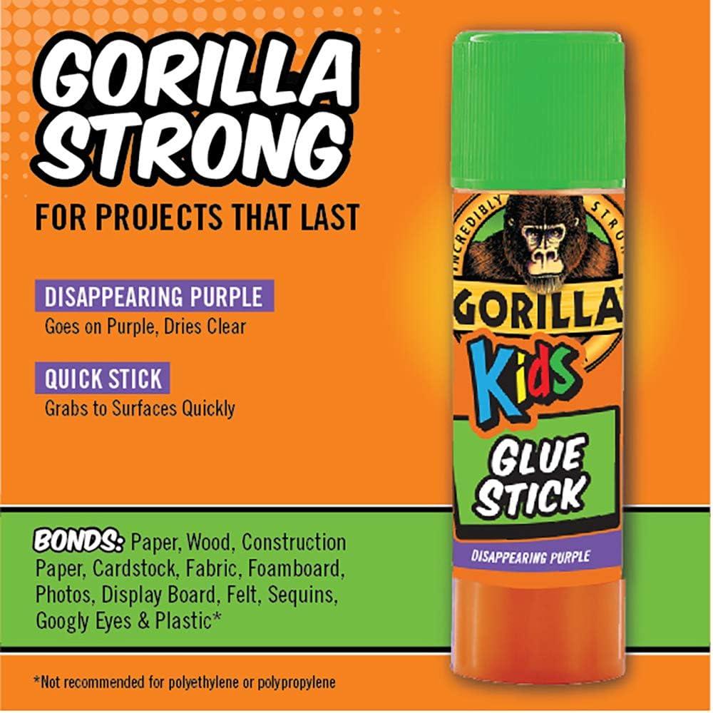 Gorilla Disappearing Purple Glue Sticks for Kids ~ 2 x 6gram sticks