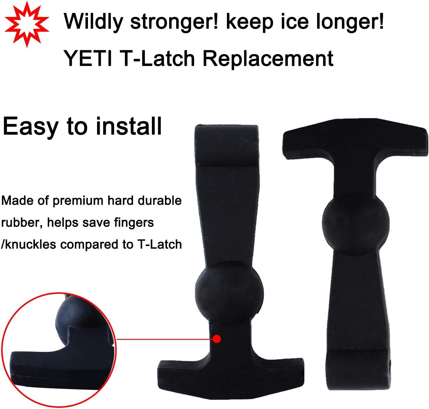 2pack Cooler Lid T Latch Replacement Parts for Yeti RTIC Coolers Durable  Rubber