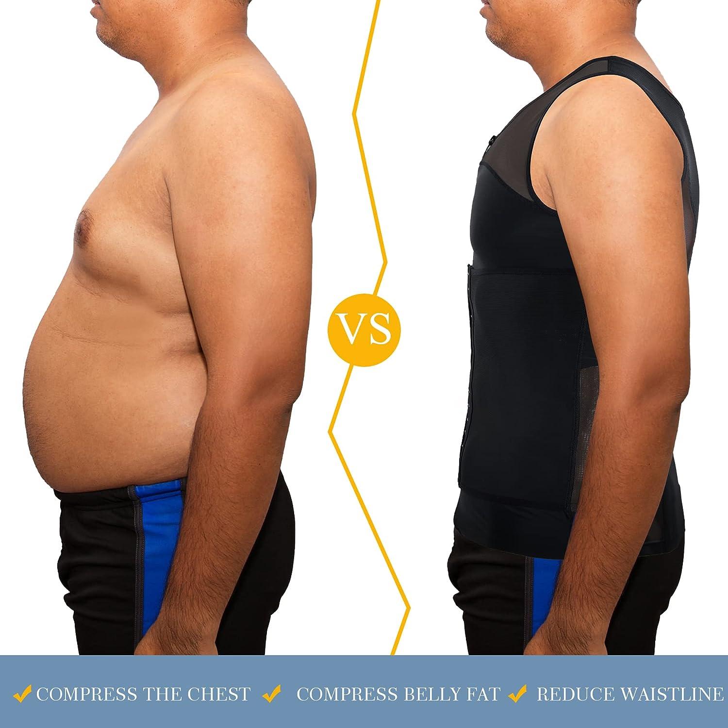 Men Belly Flatten Fat Burner Tummy Control Girdle Slimming Body