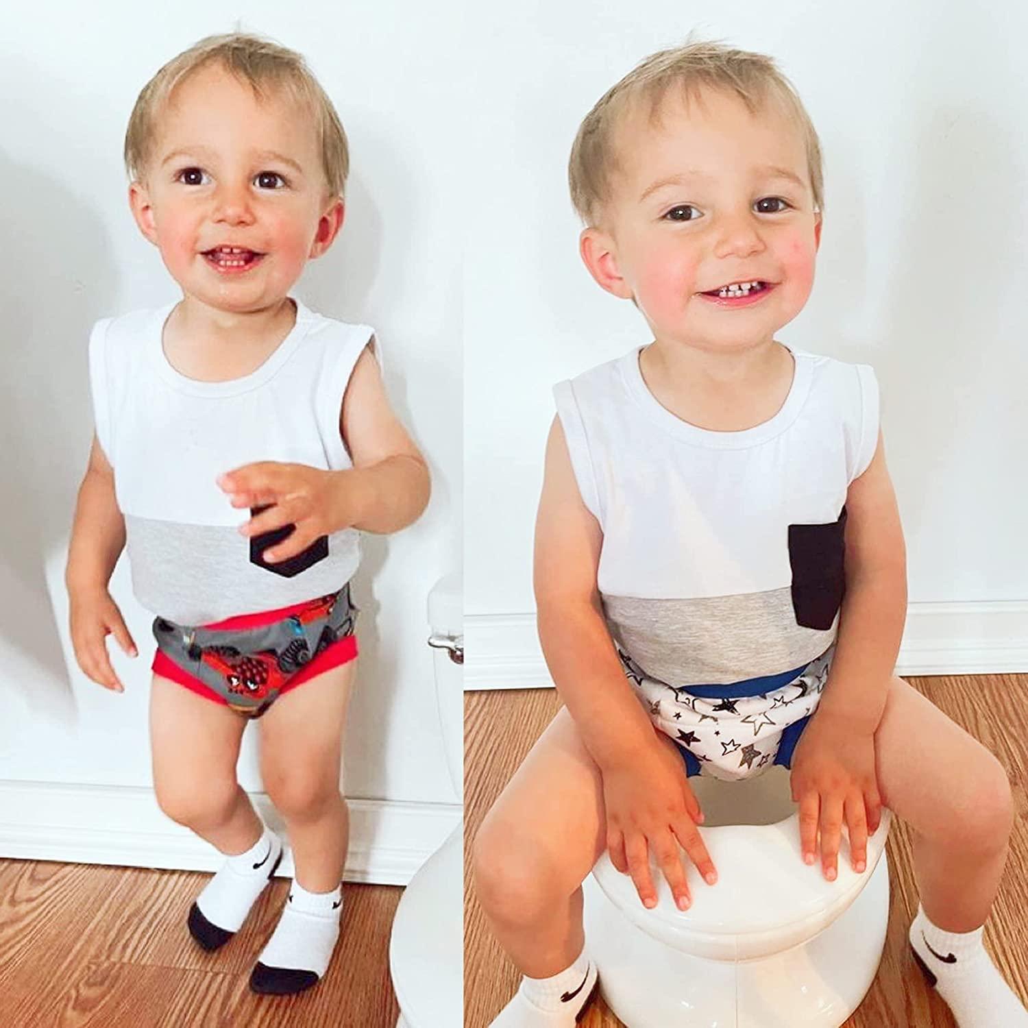 BIG ELEPHANT Baby Boys Potty Training Pants, Toddler Cotton Soft