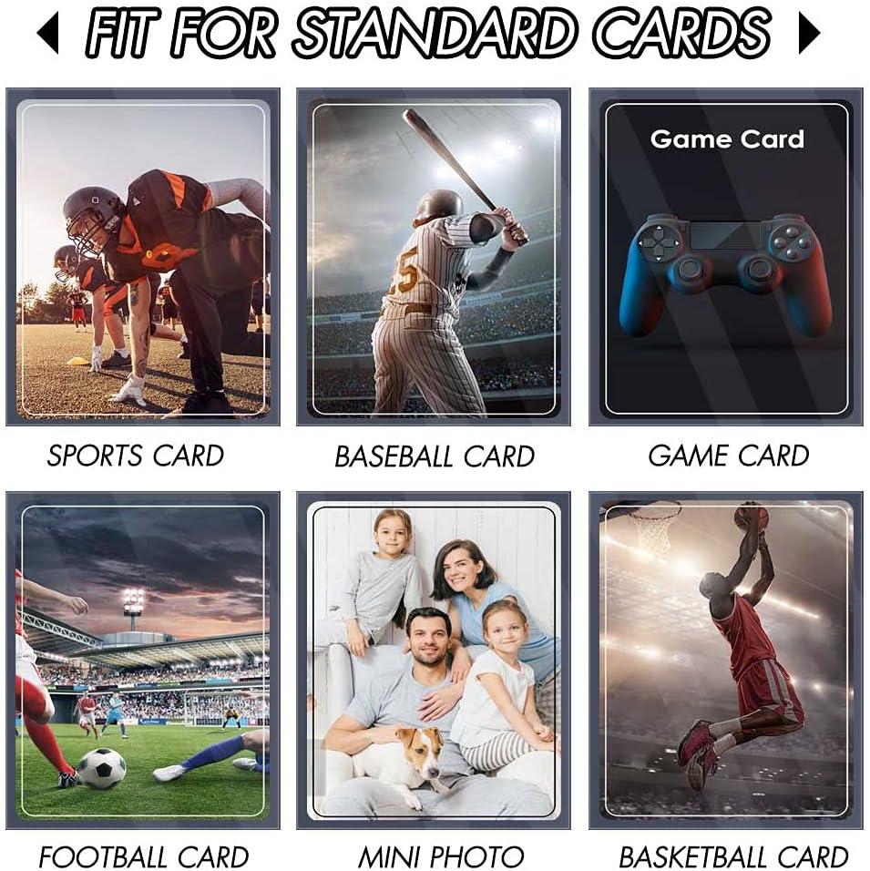 5 ct Magnetic Card Holders for Trading Cards, 35 pt Hard Cards Sleeves Case  fit for MTG Cards, YUGIOH Cards, Standard Cards, Sports Cards, Baseball