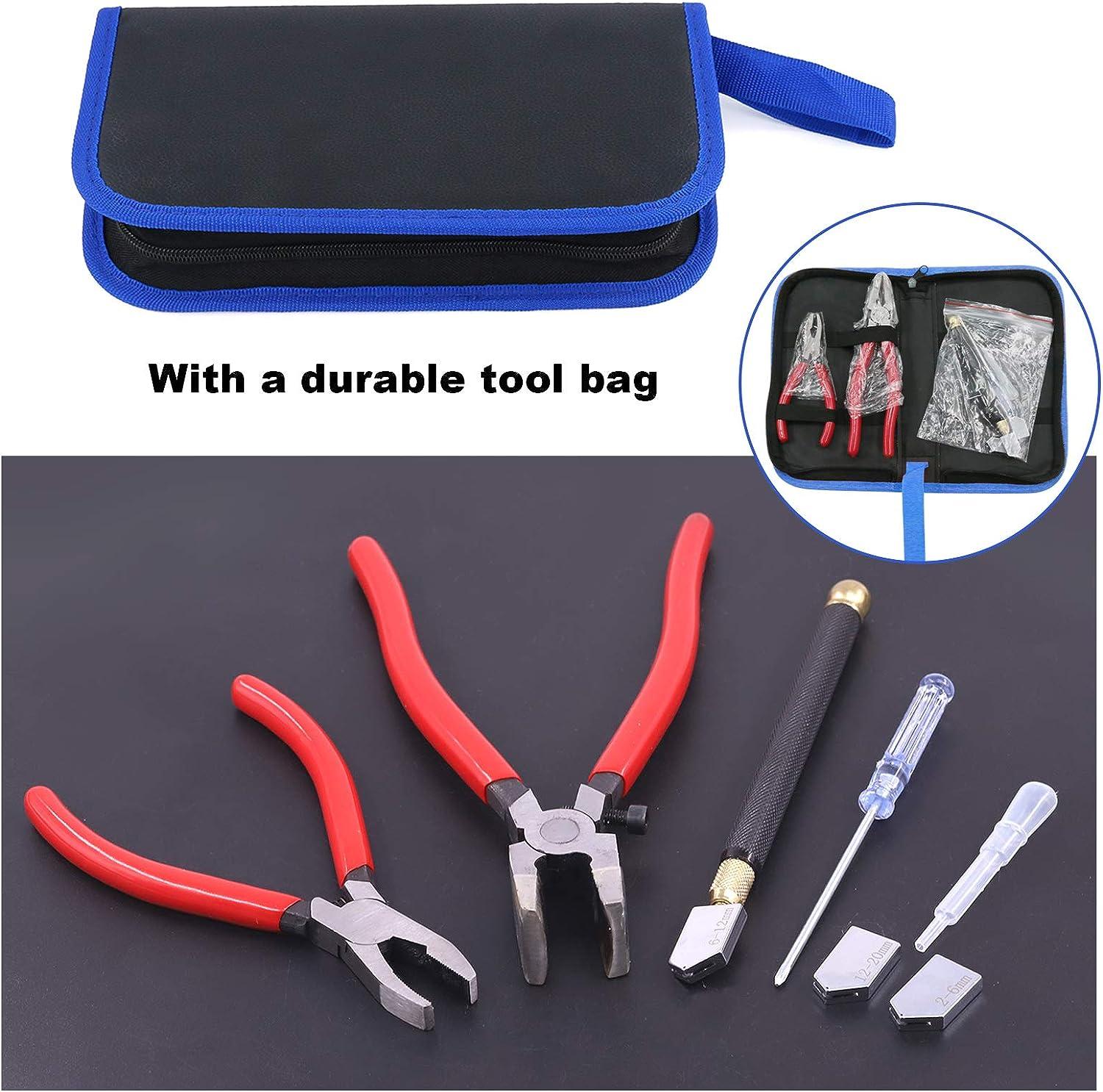 Glass Cutting Tools Professional Oil Dropper Glass Cutter Tool Kit Running  Pliers for Fused Glass Mirror Stained Glass Breaking - AliExpress