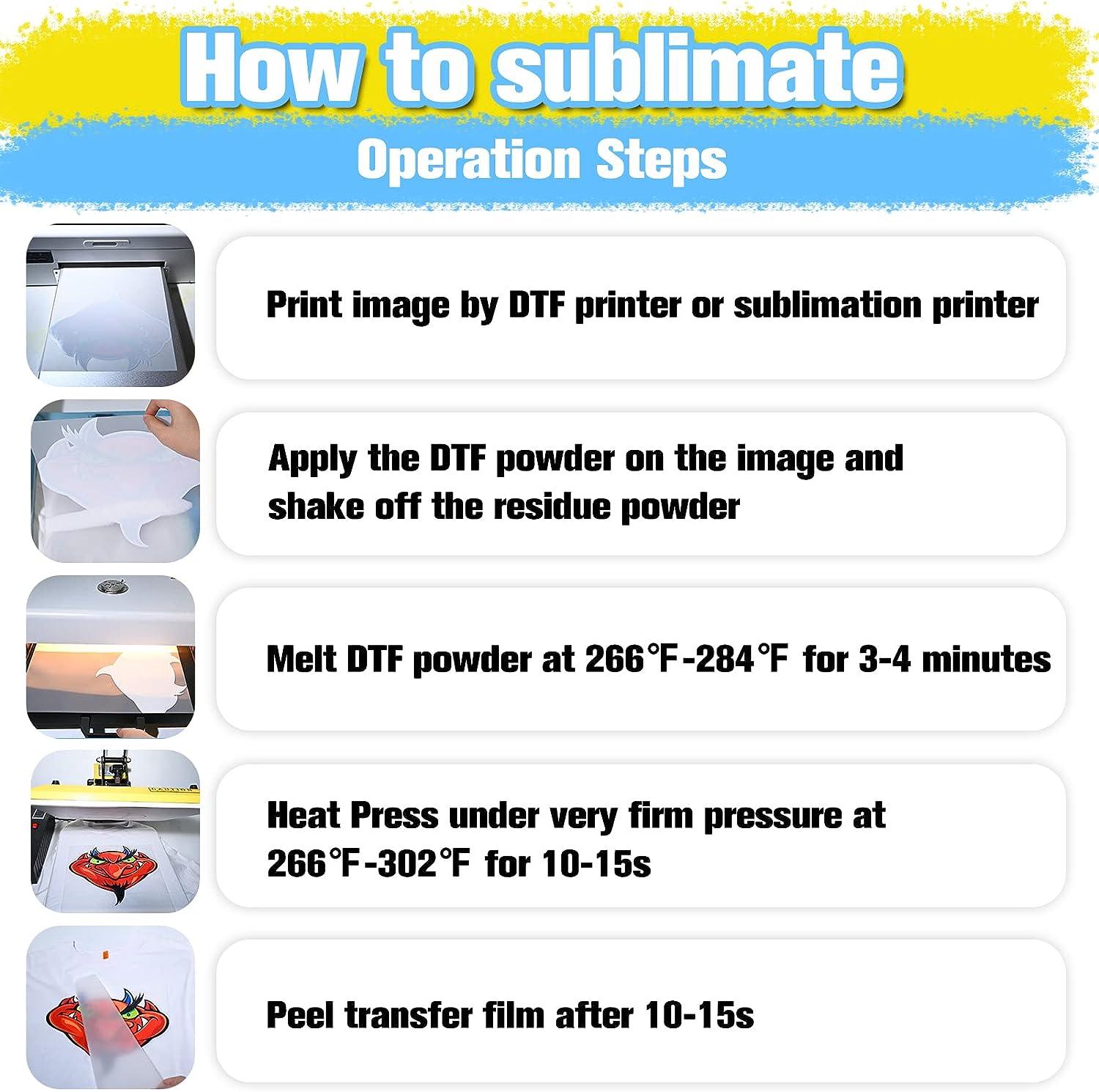 DTF SUBLIMATION HACK, Sublimation on 100% Cotton, How to use DTF with  SUBLIMATION