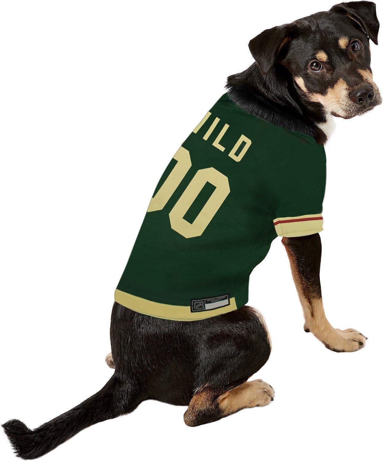 NHL Minnesota Wild Jersey for Dogs & Cats, Small. - Let Your Pet