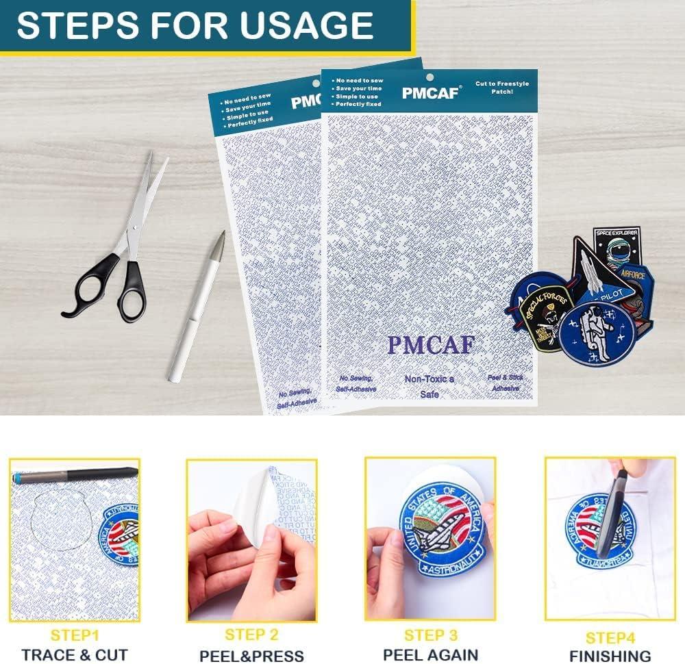 PMCAF Double-Sided Patch Adhesive, Applique Patches & Patch Magic