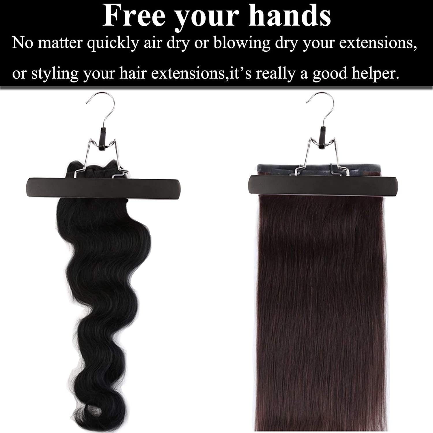 2Pcs Hair Extension Holder Extra Long Wig Storage Bag with Hanger