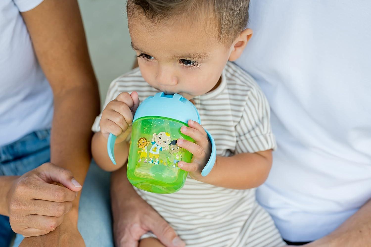 The First Years Cocomelon Insulated Straw Cups - Silicone Straw Cups for  Toddlers - Kids Water Bottles Ages 24 Months and Up - 2 Count