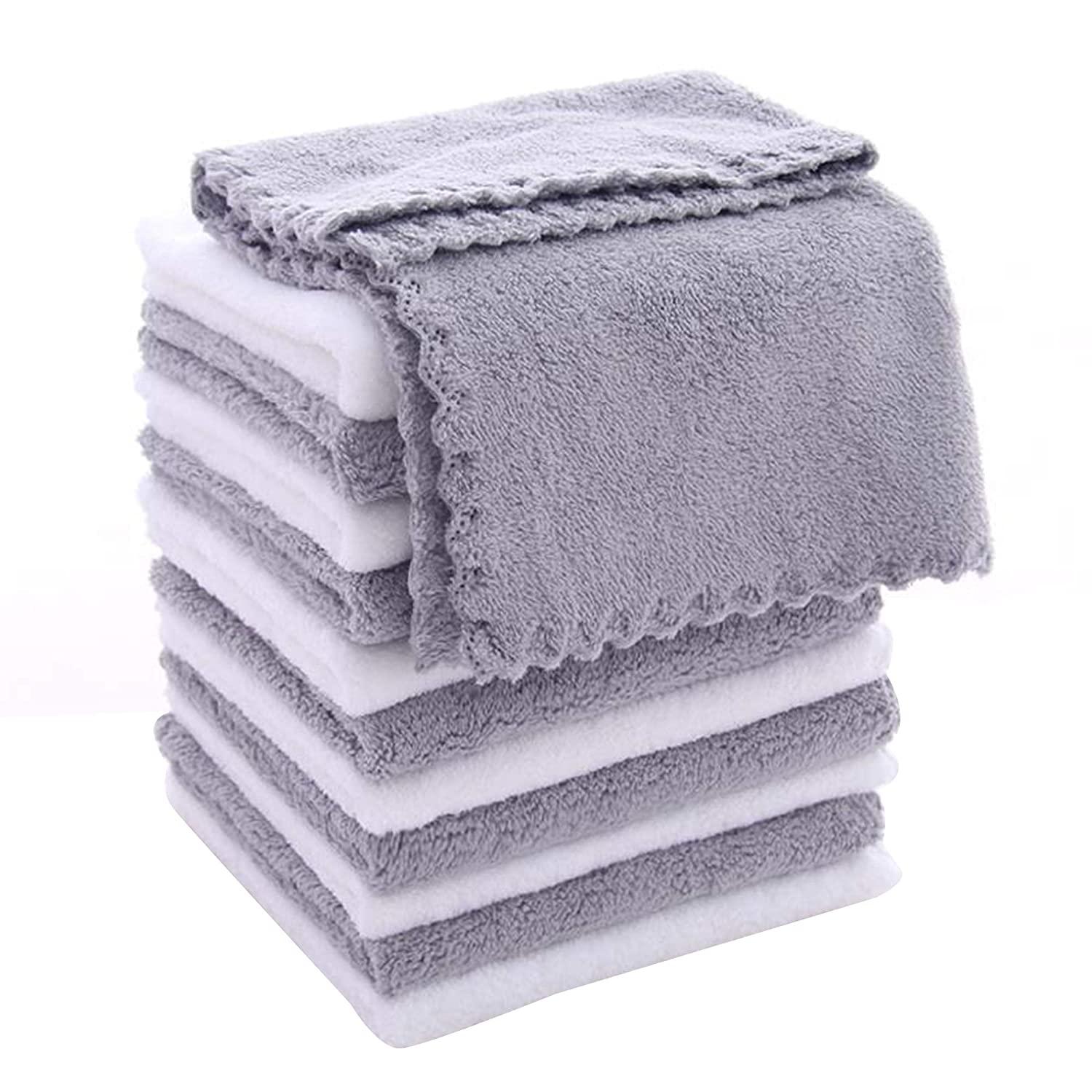 Baby Washcloths, Extra Soft and Ultra Absorbent Bath Cloth, Great Gifts for Newb