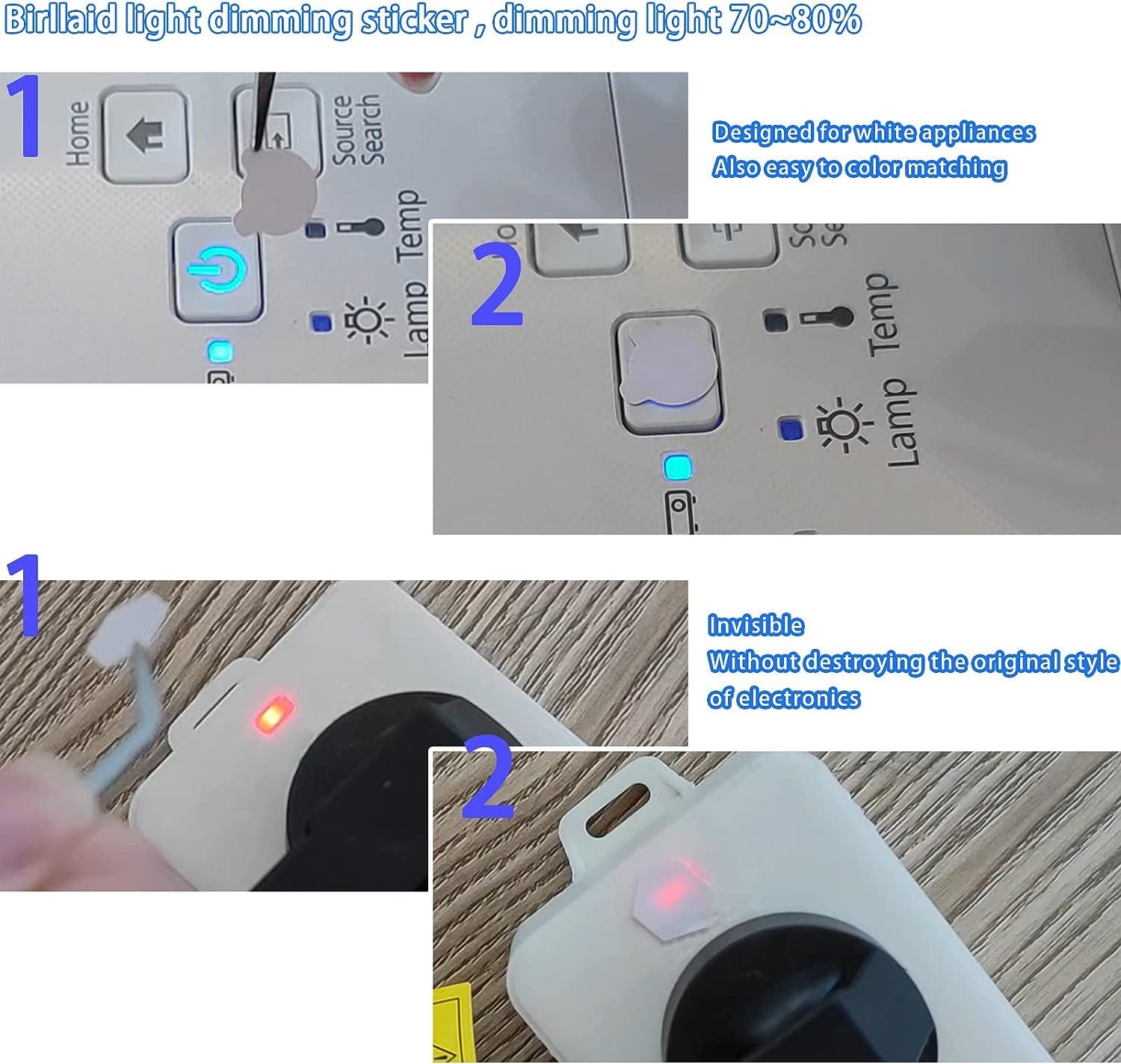 Birllaid Light Blocking Stickers White, LED Light Dimming Sticker