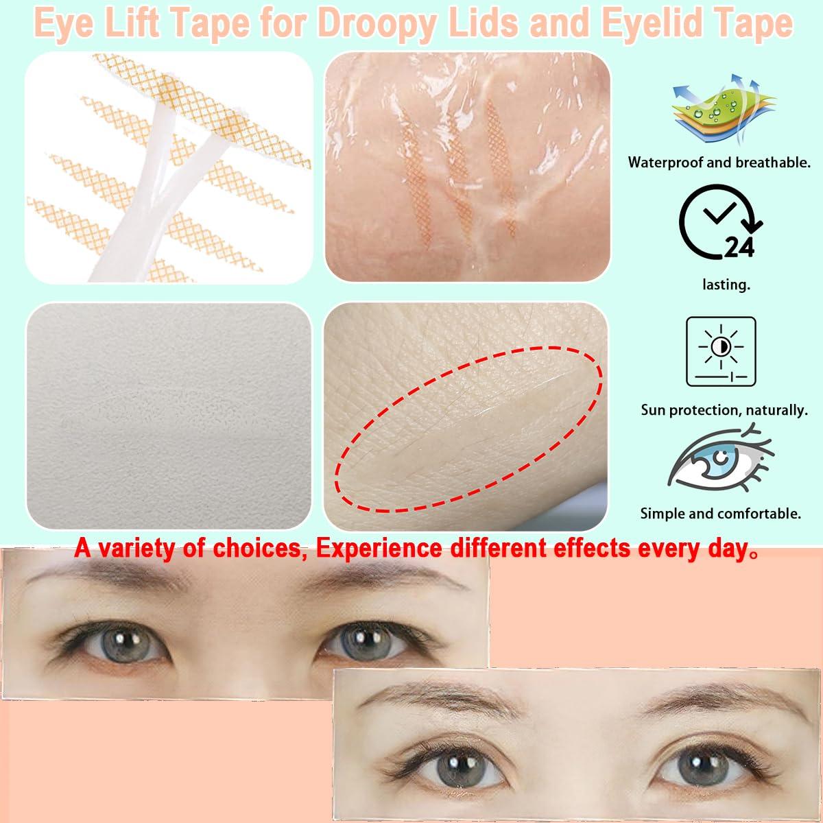 Eyelid Tape 928 Count Eyelid Lifter Strips Double Eyelid Tape for Heavy  Hooded Droopy Lids for Dramatic Lift - Instant Eye Lift Without Surgery  Perfect for Uneven Mono-Eyelids (928). 928Pcs