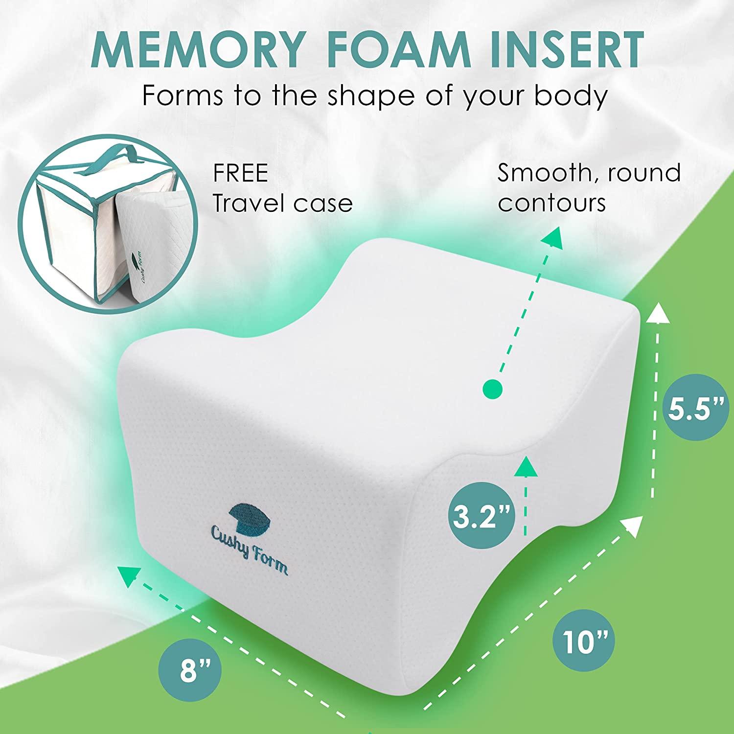 Knee Memory Foam Pillow For Home Back Sciatic Nerve Hip Joint Leg Pain  Pregnancy